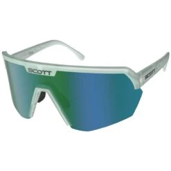 Scott Sport Shield Sunglasses Mineral Blue/green Chrome