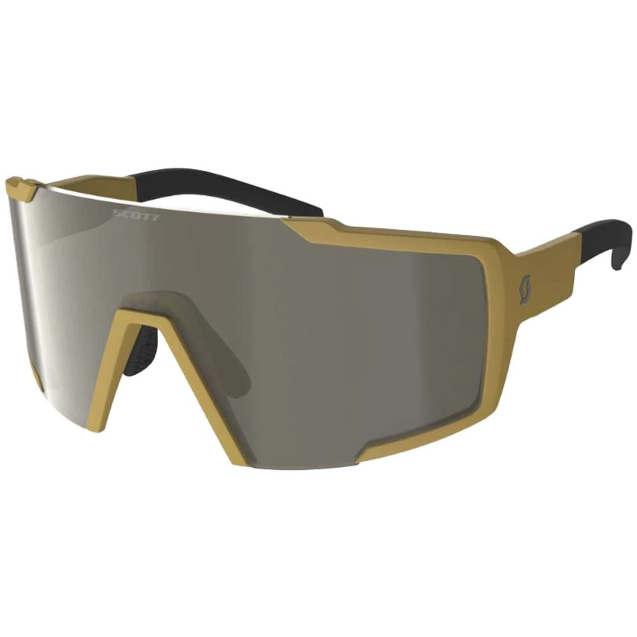 Scott Shield Compact Sunglasses Marble Gold/bronze Chrome 1 Scott Shield Compact Sunglasses Marble Gold/bronze Chrome